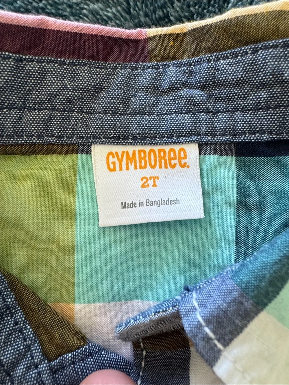 Gymboree bright plaid